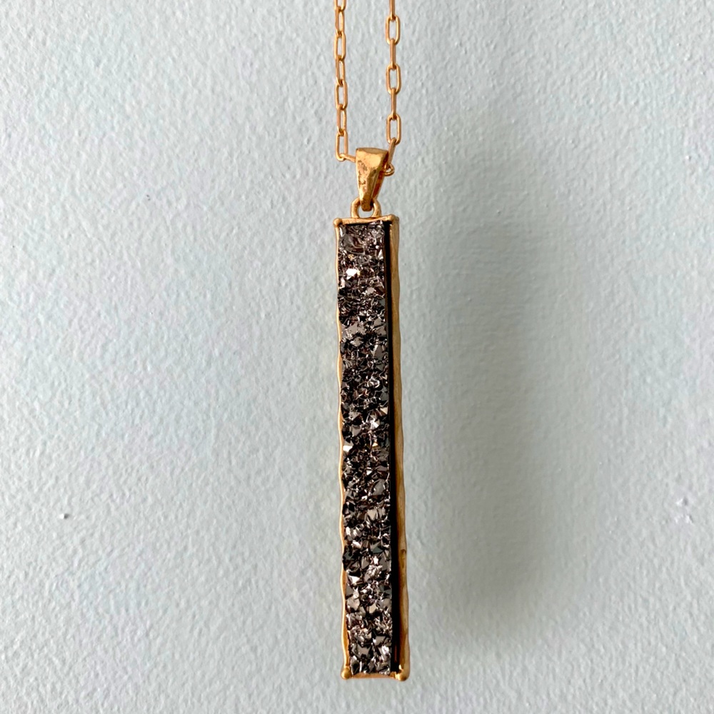 Francesca’s Gray Crystal Necklace